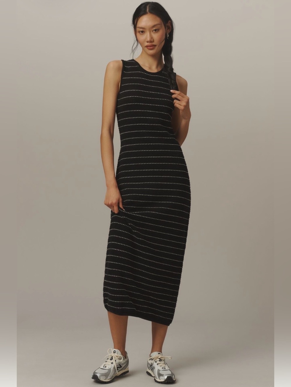 NWT Varley Beasley Stitch Knit Midi Dress M
